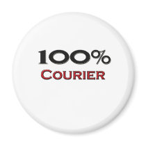 100 Percent Courier Refrigerator Magnets