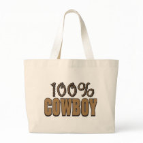 100 Percent Cowboy Tote Bags