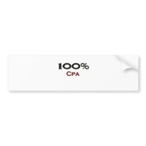 100 Percent Cpa Bumper Stickers