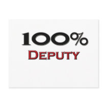 100 Percent Deputy Post Cards