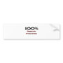 100 Percent Desktop Publisher Bumper Stickers