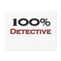 100 Percent Detective Post Card