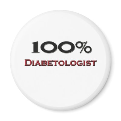 100 Percent Diabetologist Refrigerator Magnets by professions