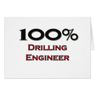 100 Percent Drilling Engineer Card by professions