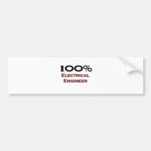 100 Percent Electrical Engineer Bumper Sticker