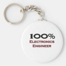 100 Percent Electronics Engineer Key Chain