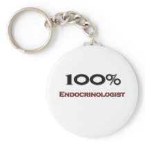 100 Percent Endocrinologist Key Chain