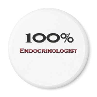 100 Percent Endocrinologist Magnet by professions