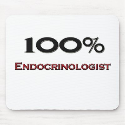 100 Percent Endocrinologist Mousepad by professions