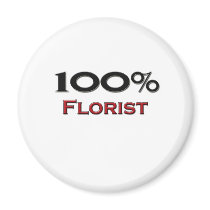 100 Percent Florist Refrigerator Magnet