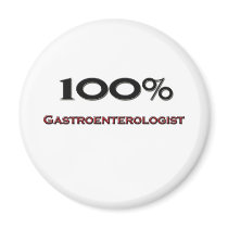 100 Percent Gastroenterologist Fridge Magnets