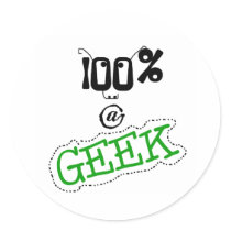 100 Percent Geek stickers