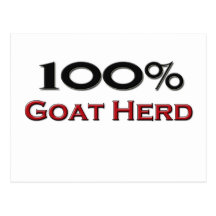 100 Percent Goat Herd Postcard