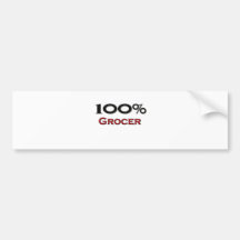 100 Percent Grocer Bumper Sticker