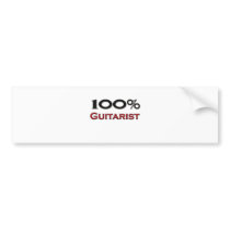 100 Percent Guitarist Bumper Sticker