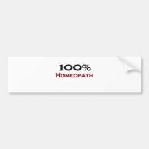 100 Percent Homeopath Bumper Sticker