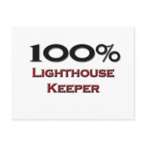100 Percent Lighthouse Keeper Post Card