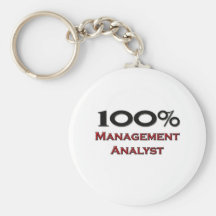 100 Percent Management Analyst Keychain