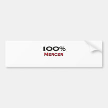 100 Percent Mercer Bumper Stickers