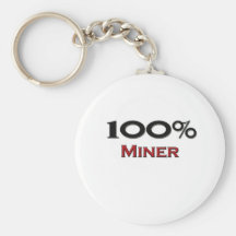 100 Percent Miner Keychain