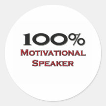 100 Percent Motivational Speaker Stickers