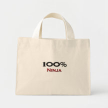 100 Percent Ninja Canvas Bag