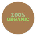 100 percent organic sticker