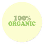 100 percent organic stickers