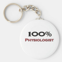100 Percent Physiologist Keychain