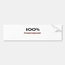 100 Percent Physiotherapist Bumper Sticker