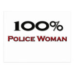 100 Percent Police Woman Post Cards