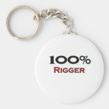 100 Percent Rigger Key Chain