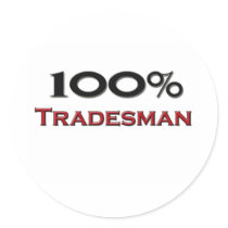 100 Percent Tradesman Stickers