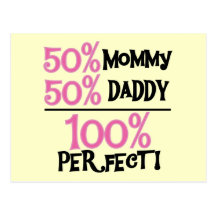100% Perfect - Pink Tshirts and Gifts Post Cards