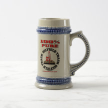 100% Pure Oil Field Trash,Oil Rig Beer Stein,Oil Coffee Mug