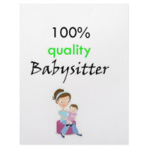 100% quality babysitter letterhead template