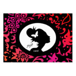 /100 Salon Gift Card Butterfly Woman Colourful Business Card Templates