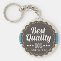 100% satisfaction keychain