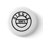 100% single pinback button
