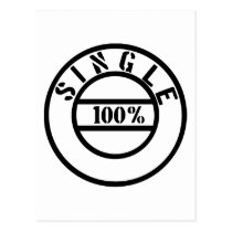 100% single postcards