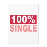 100% Single Postcard
