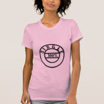 100% single t-shirts