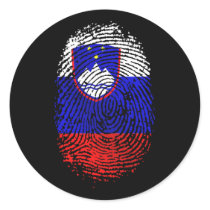 100% Slovenian from my DNA to my fingerprints Sticker