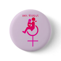100% woman - Disability Awareness Pin