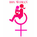 100% woman - Disability Awareness t-shirts