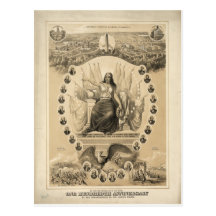100th Anniversary of American Independence 1876 Postcard