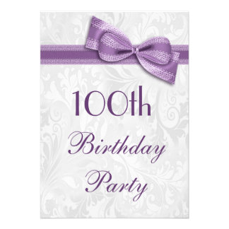 100th Birthday Invites, 10,000 100th Birthday Invitation Templates