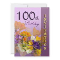 100th Birthday Party Invitation