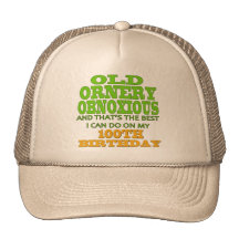 100th Birthday T-shirts and Gifts Trucker Hat