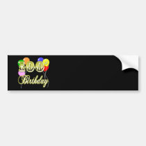 100th Birthday with Balloons bumper stickers